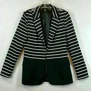 Grace Elements Jacket Women’s 6 Black White Stripes Professional